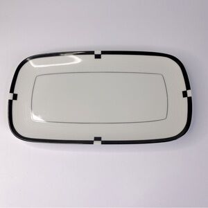 Mikasa Midnight 8" Rectangular Platter Butter Dish Tray